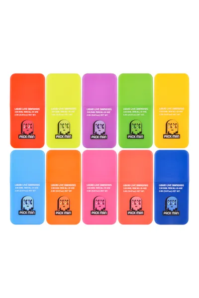 USA STOCK Pack Man Double Flavors 1+1g Disposable Vape Pen Summer Edition 500pcs 02