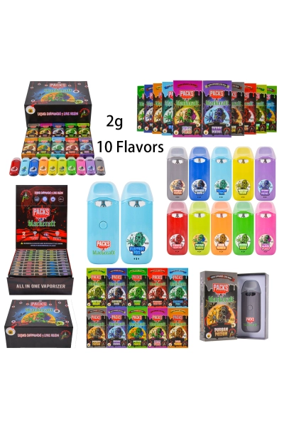 USA STOCK PACKS&BLACKCRAFT 2ml Disposable Vape Pen 200pcs 01