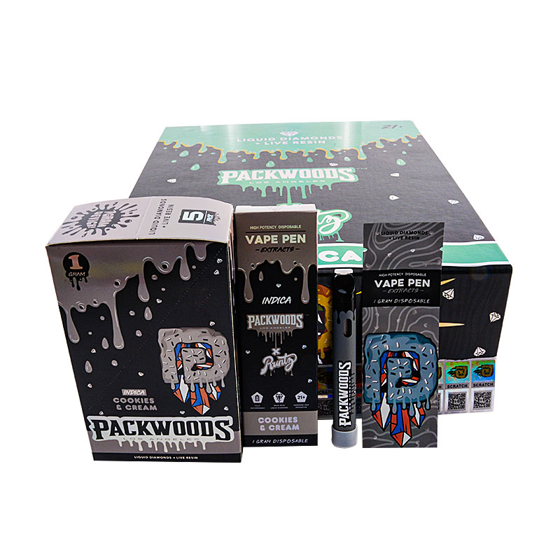 UK STOCK Packwoods x Runtz Extracts Liquid Diamonds + Live Resin 1g Disposable Vape Pen 500pcs