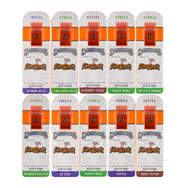   new dabwoods disposable 1000mg vape pen plastic bag
