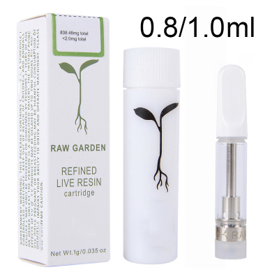 raw garden 1g carts &1 gram cartridge 0.8ml 01