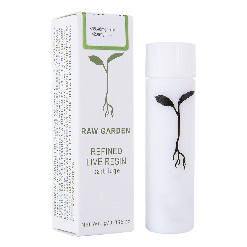 raw garden 1g carts &1 gram cartridge 0.8ml
