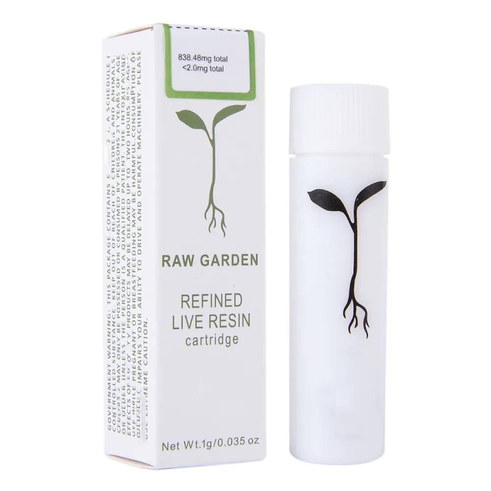 raw garden 1g carts &1 gram cartridge 0.8ml