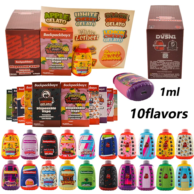 Custom backpack boyz 1 gram disposable 1g wholesale