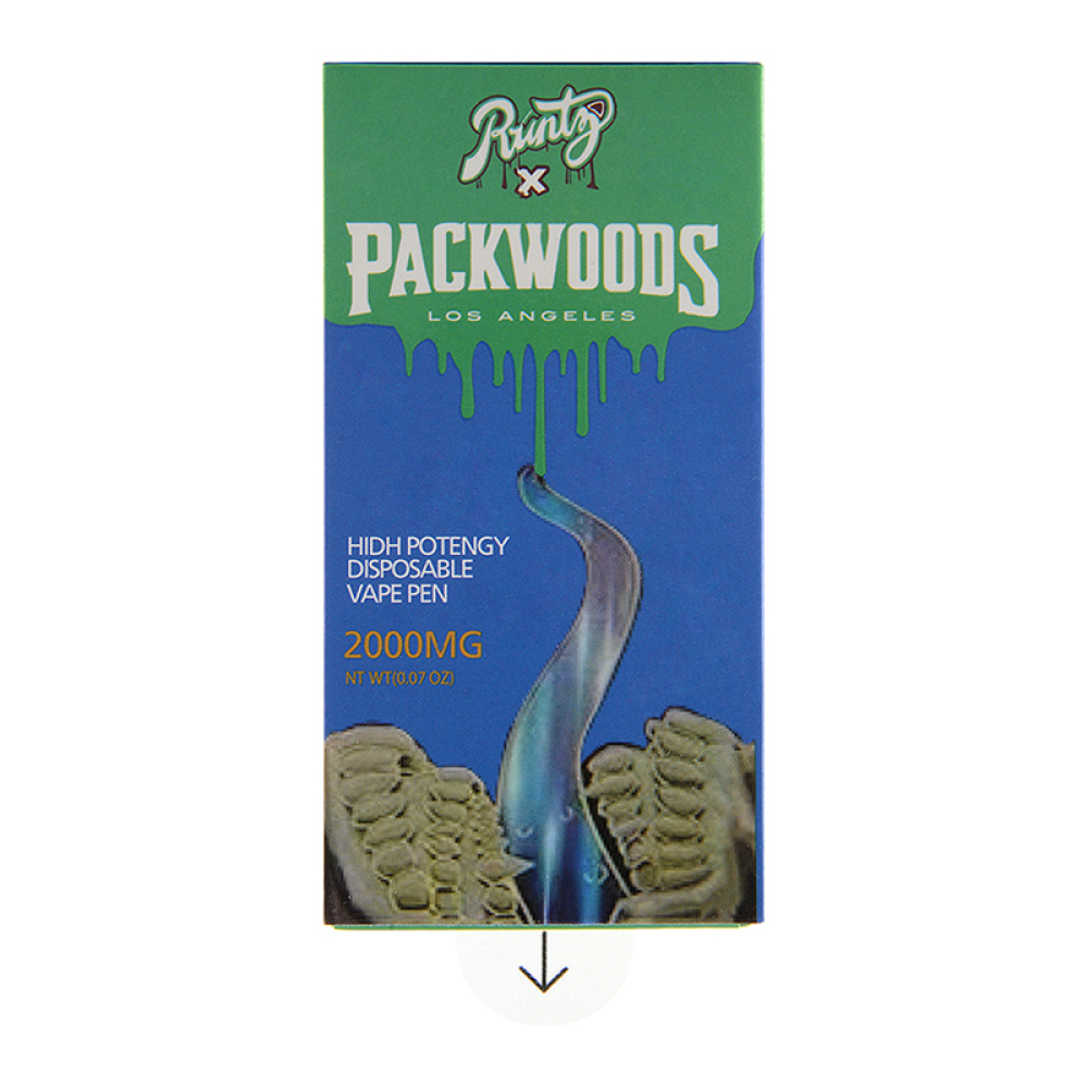packwoods 1 gram high potency disposable vape pen 1000mg 1g
