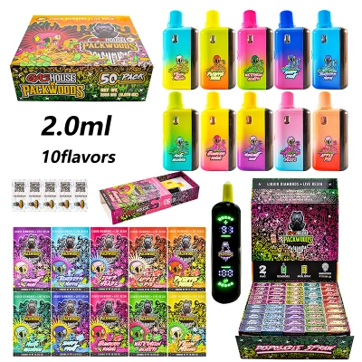 gas house x packwoods 2g disposable with whole led screen 01