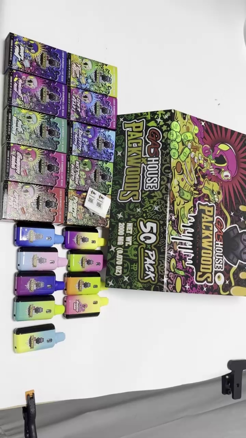 elf bar vape uk Gas House Packwoods V2 New Flavors Digital Display Screen 2ml 2g  Rechargeable Wholesale USA Stock Empty Disposable Vape Pen main image 1