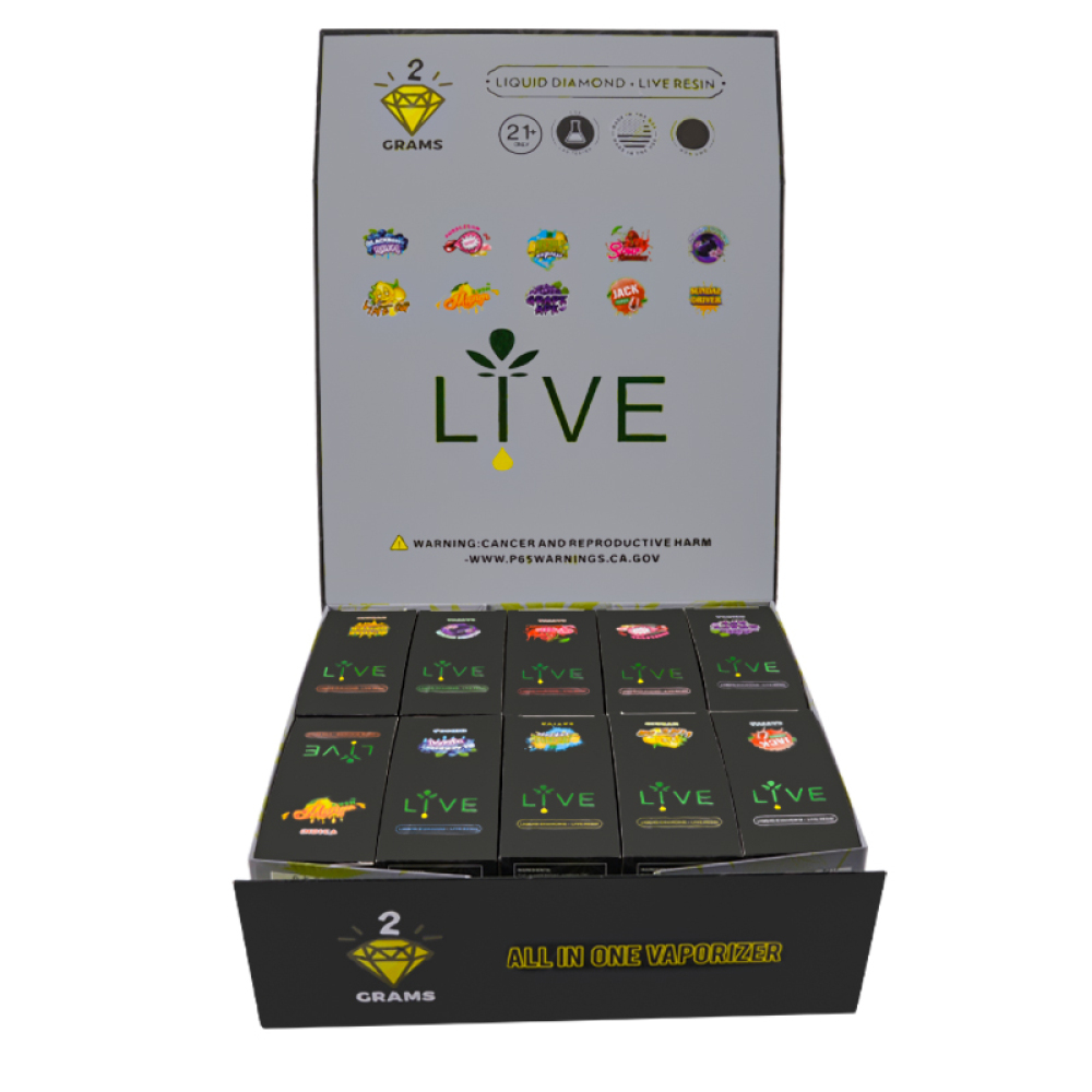 live disposable 2g disposable liquid diamonds live resin with big screen 