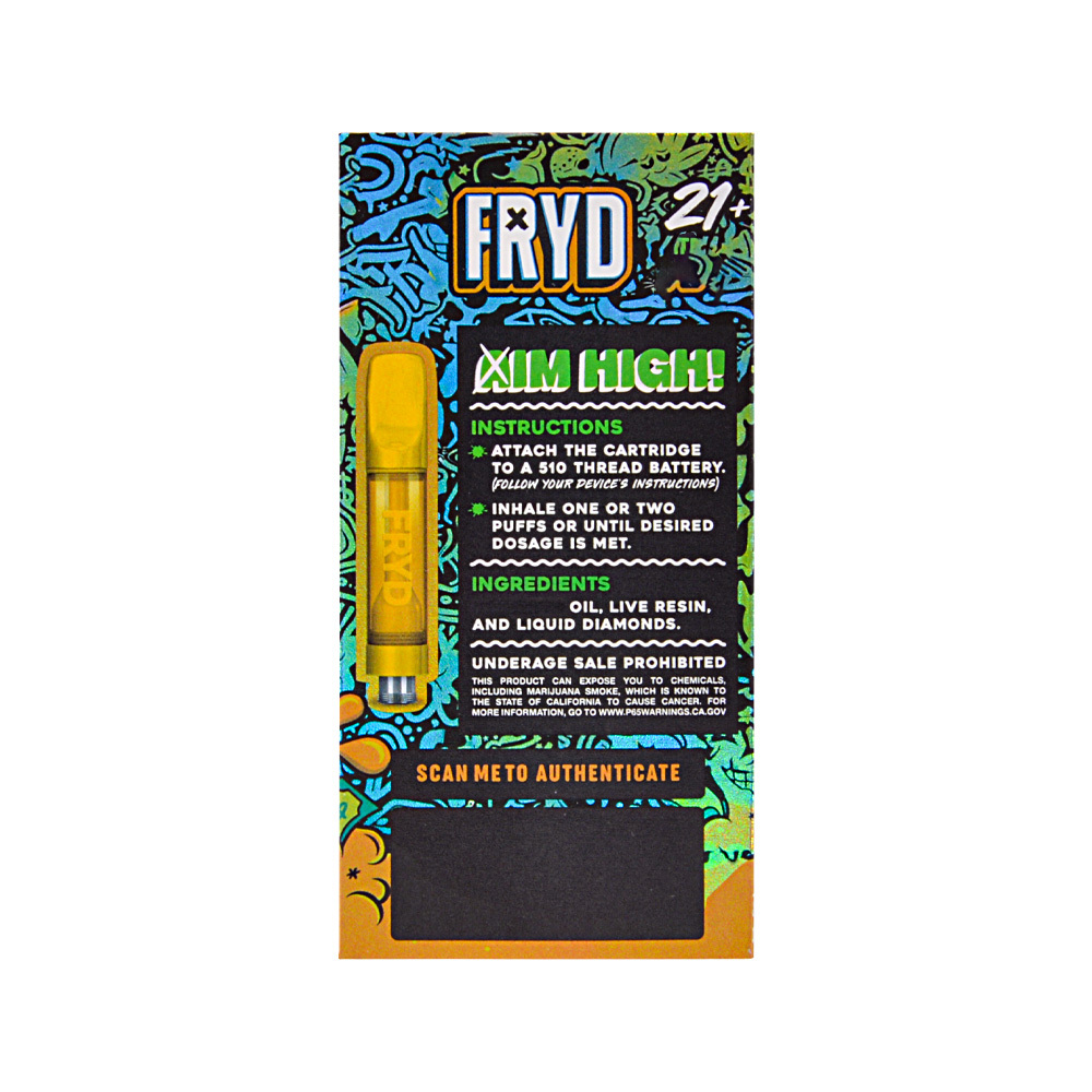 fryd 1 gram full ceramic cartridge 0.8ml carts