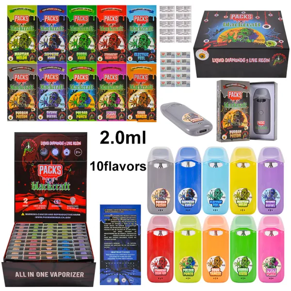 packs blackcraft 2g disposable
