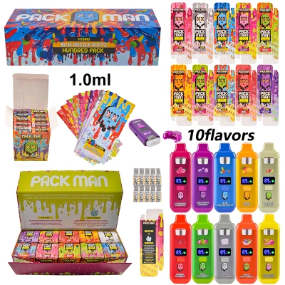 1g packman mini 1000mg hundred pack disposable vape with screen 01