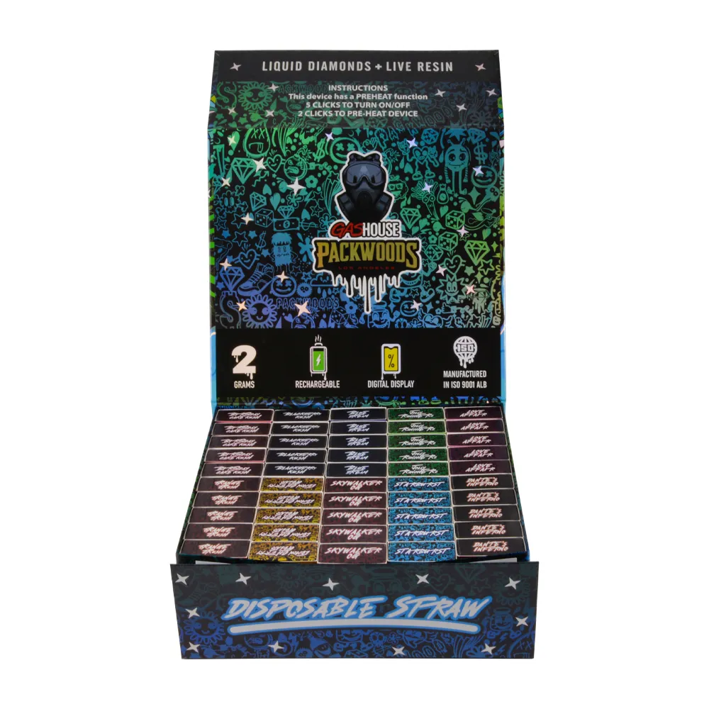 gas house packwoods V2 2g disposable with whole led screen
