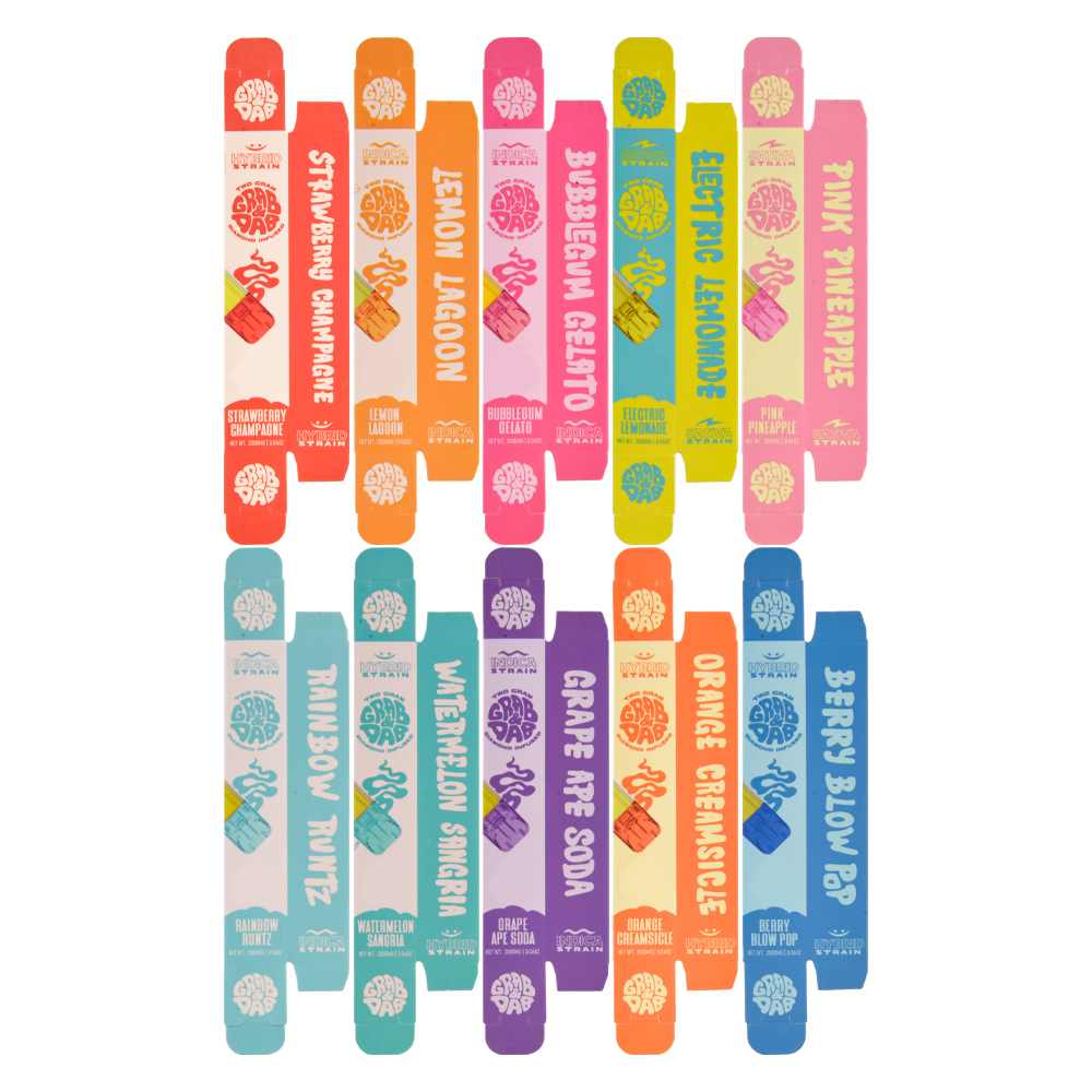 grab and dabs 2ml disposable new flavors