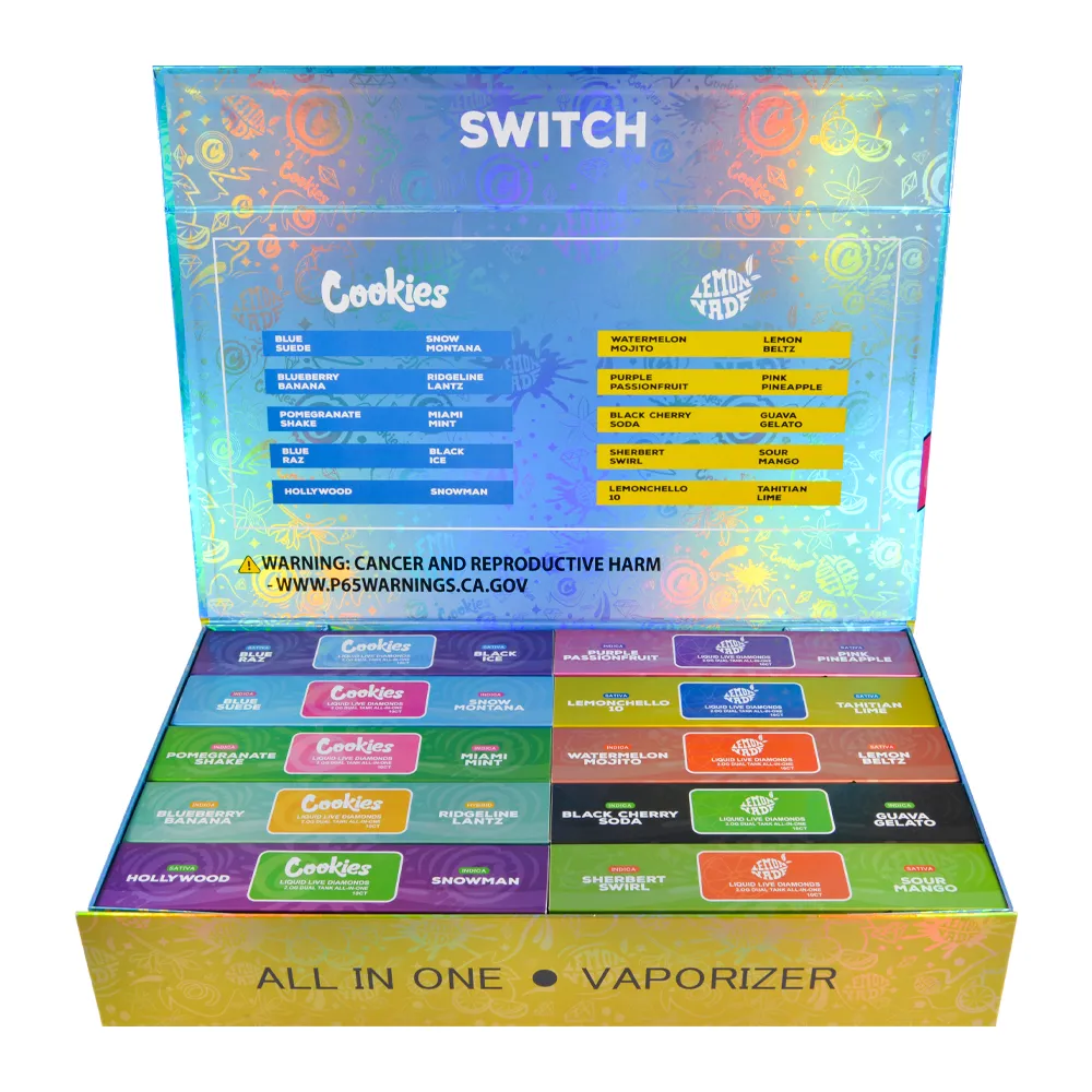 cookies lemonade switch dual chamber 2 gram disposable with digital screen