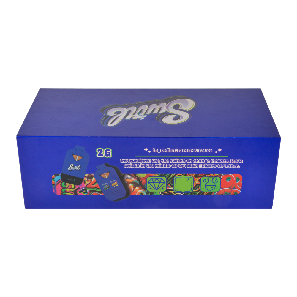2g swirl switch disposable dual chamber 3 flavors in 1 1g+1g with screen