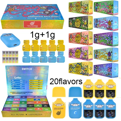  1g+1g disposable cookies lemonade switch dual chambers 2g dispo with screen USA Warehouse 01