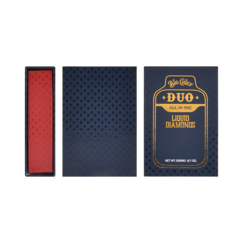 big chief DUO 2g all in one liquid diamonds disposable dual chamber