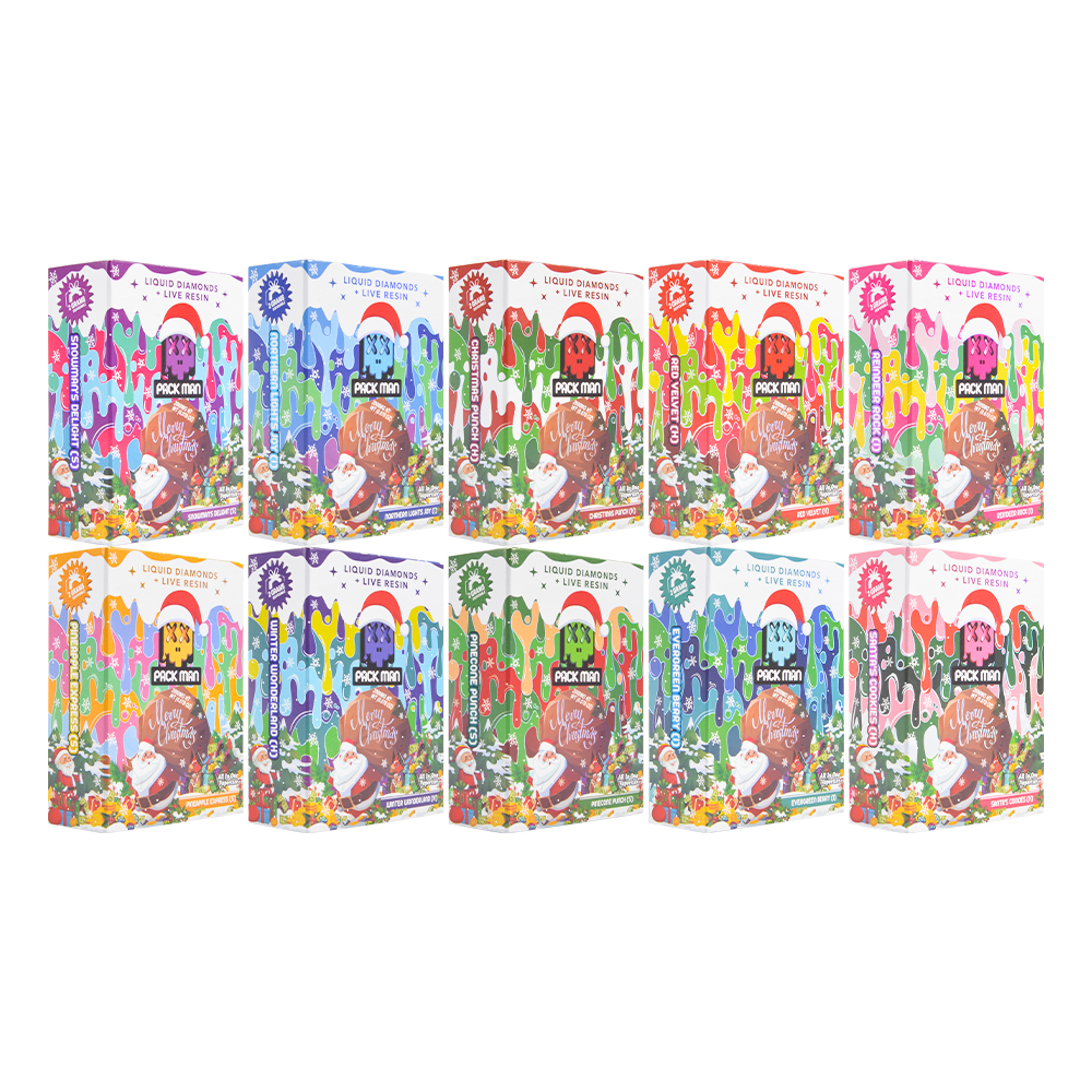 pack man christmas edition 2 grams disposable 

