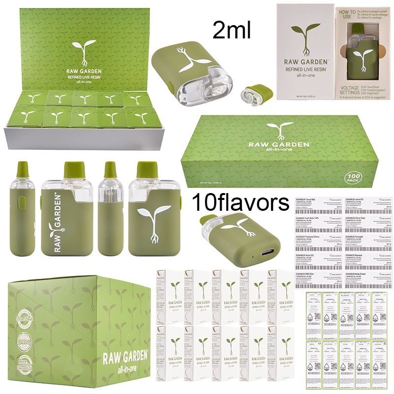 raw garden disposable 2g refined live resin all in one 
