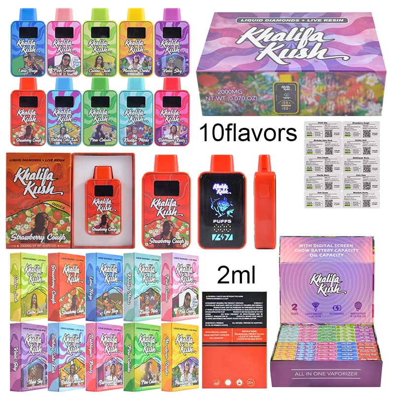 khalifa kush disposable 2g with screen 2 gram liquid diamonds live resin