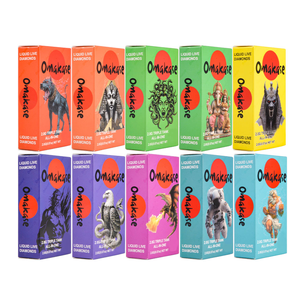 omakase 2g 3 chambers disposable with screen 
