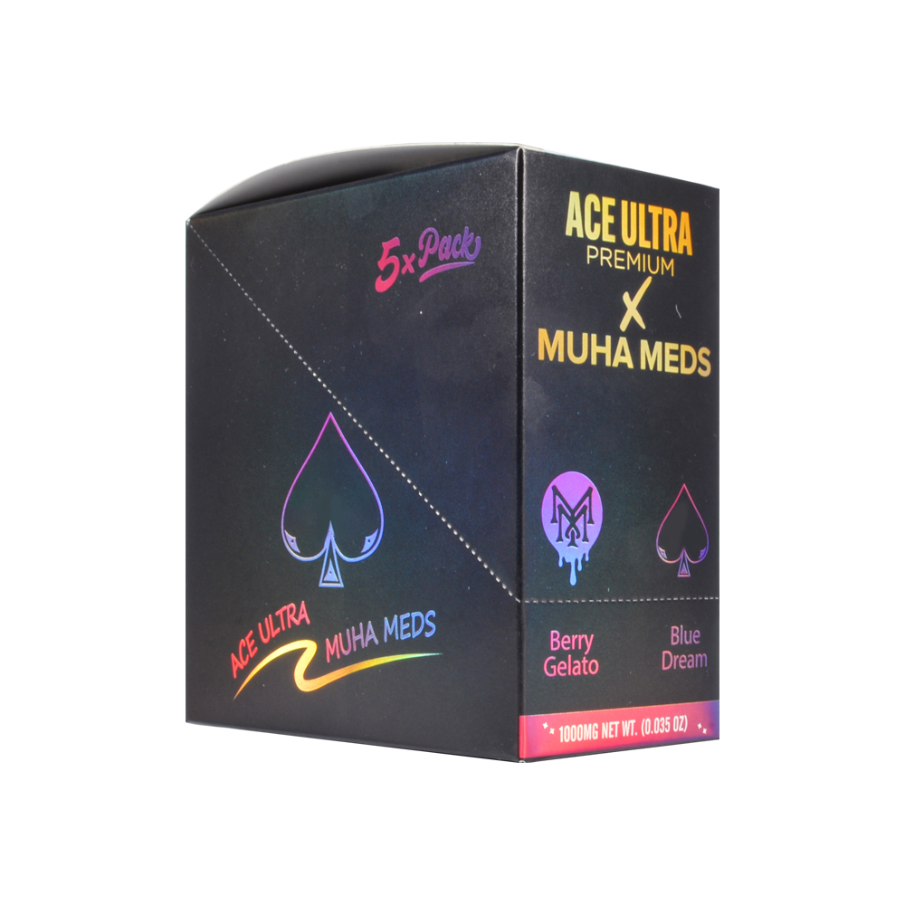 ace ultra premium X muha meds 1G disposable?dual chambers with screen 0.5g+0.5g