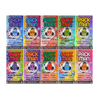 packman FIFA world cup 2 gram disposable dual chambers 1G+1G with screen  02