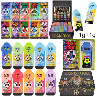 packman FIFA world cup 2 gram disposable dual chambers 1G+1G with screen  01