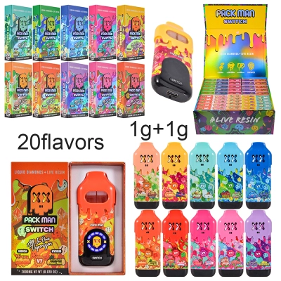 packman v7 2 gram disposable dual chambers 1g+1g  with screen 01