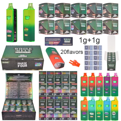 whole melt phase 4 v9 2g disposable with screen Dual Chamber 1g+1g  01