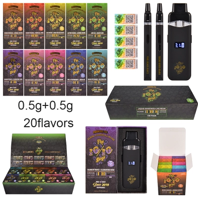 the 1010 boys dual disposable 1g variable voltage with screen 0.5g+0.5g for live resin liquid diamonds 01