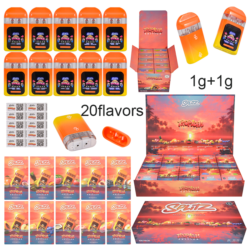 splitz dual chamber disposable 2g with screen
