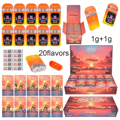 splitz 2g disposable Dual Chamber with screen 1g+1g  01