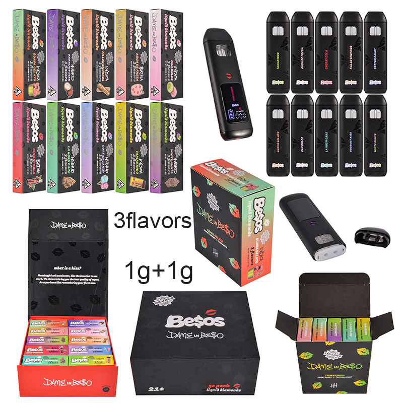 besos 3 flavors 2g disposable with screen
