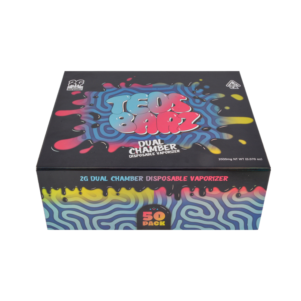 teds barz 2g dual chambers disposable with screen for liquid diamond live resin