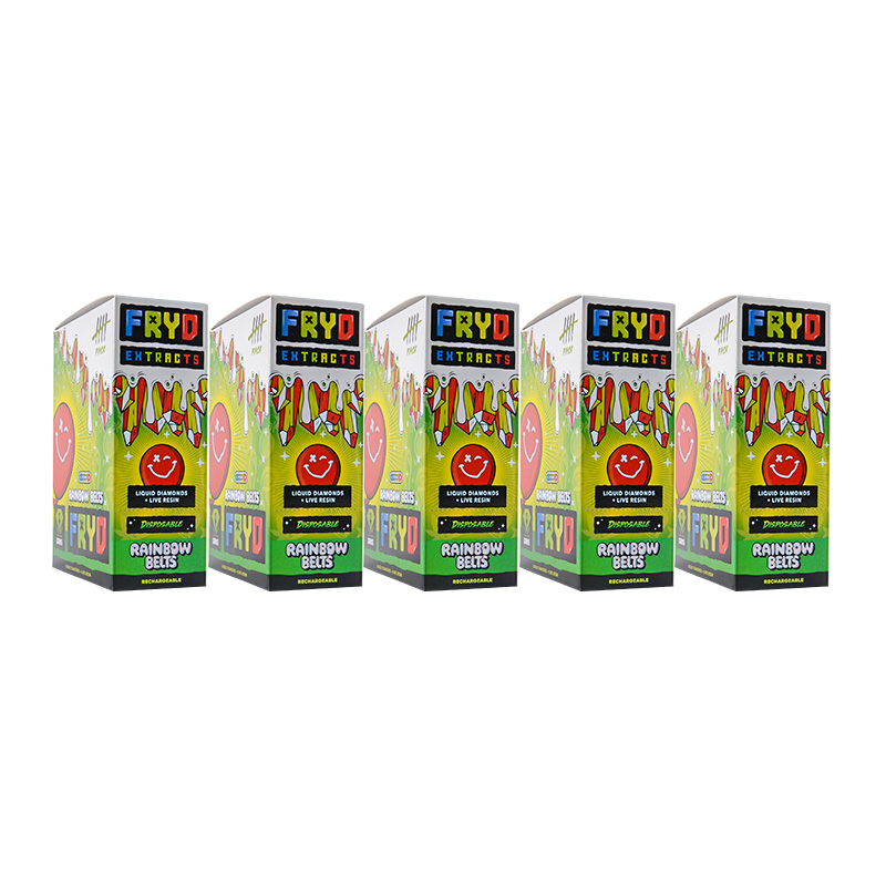 Fryd Rainbow Belts 2g Fryd Extracts 2 gram Disposable Rechargeable Fryd 2g Fryd 2 gram