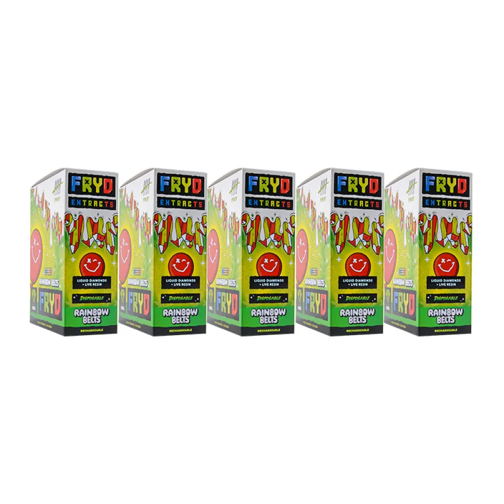 Fryd Rainbow Belts 2g Fryd Extracts 2 gram Disposable Rechargeable Fryd 2g Fryd 2 gram