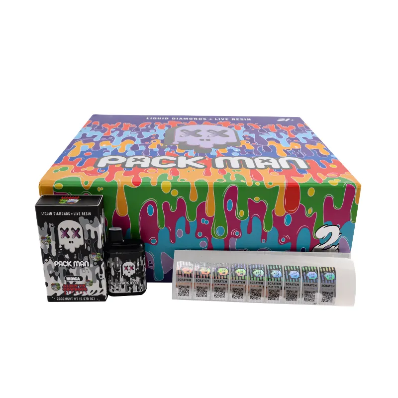 packman 2g live resin disposable
starter kits with stickers and boxes