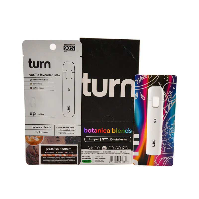 turn rechargeable ready-to-vape pen 
