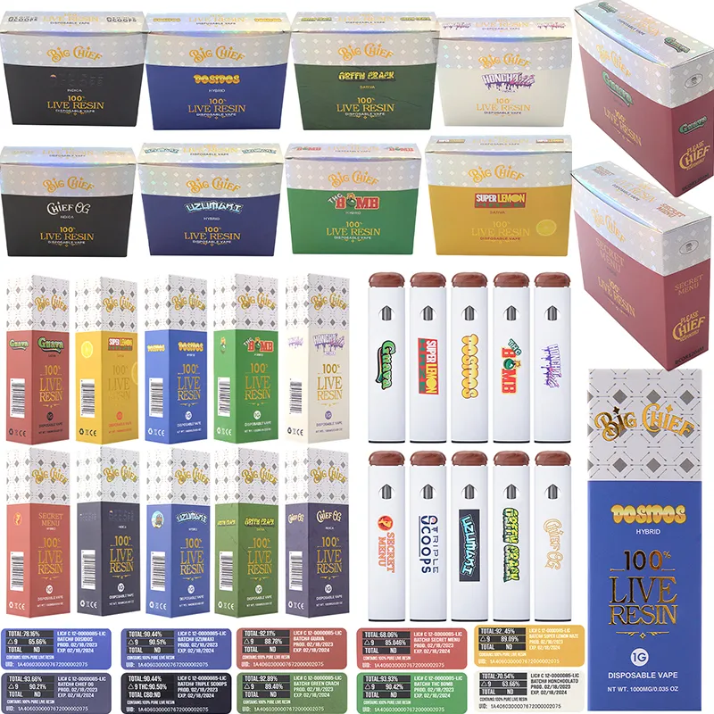 big chief live resin disposable wholesale