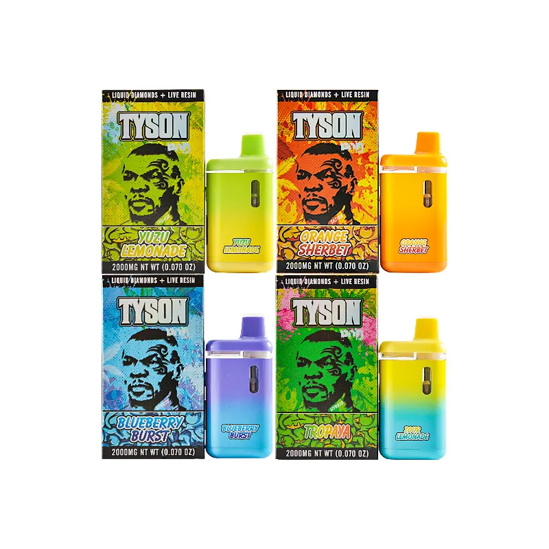 Tyson 2g Digital Screen Disposable Vape 10 Flavors