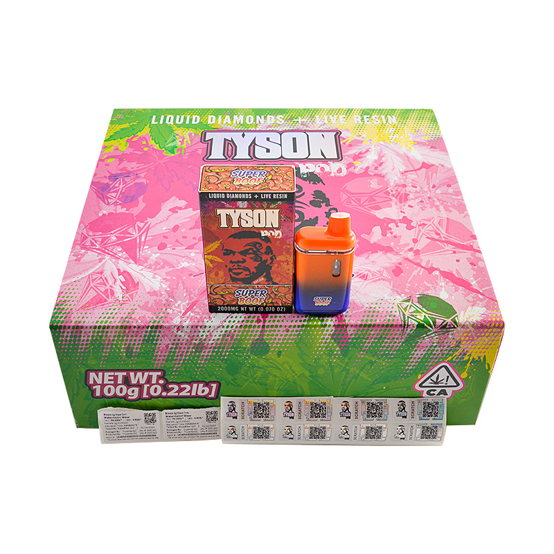 tyson disposable vape
Tyson 2g Digital Screen Disposable Vape 10 Flavors