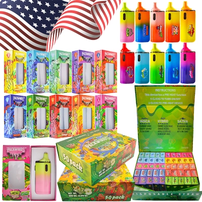 USA Warehouse Stock Packwoods 2g Digital Screen Disposable Vape  01