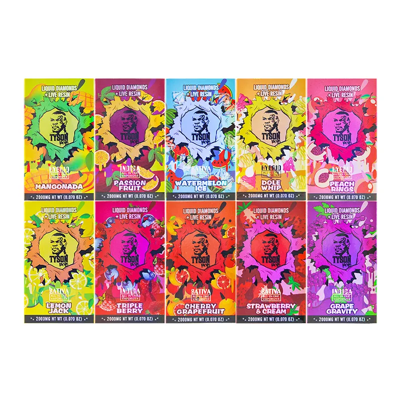 tyson vape 2g Tyson 2g Live Resin+Liquid Diamonds Full Digital Screen Disposable Vape