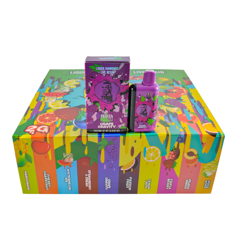 tyson vape 2.0 thc Tyson 2g Live Resin+Liquid Diamonds Full Digital Screen Disposable Vape