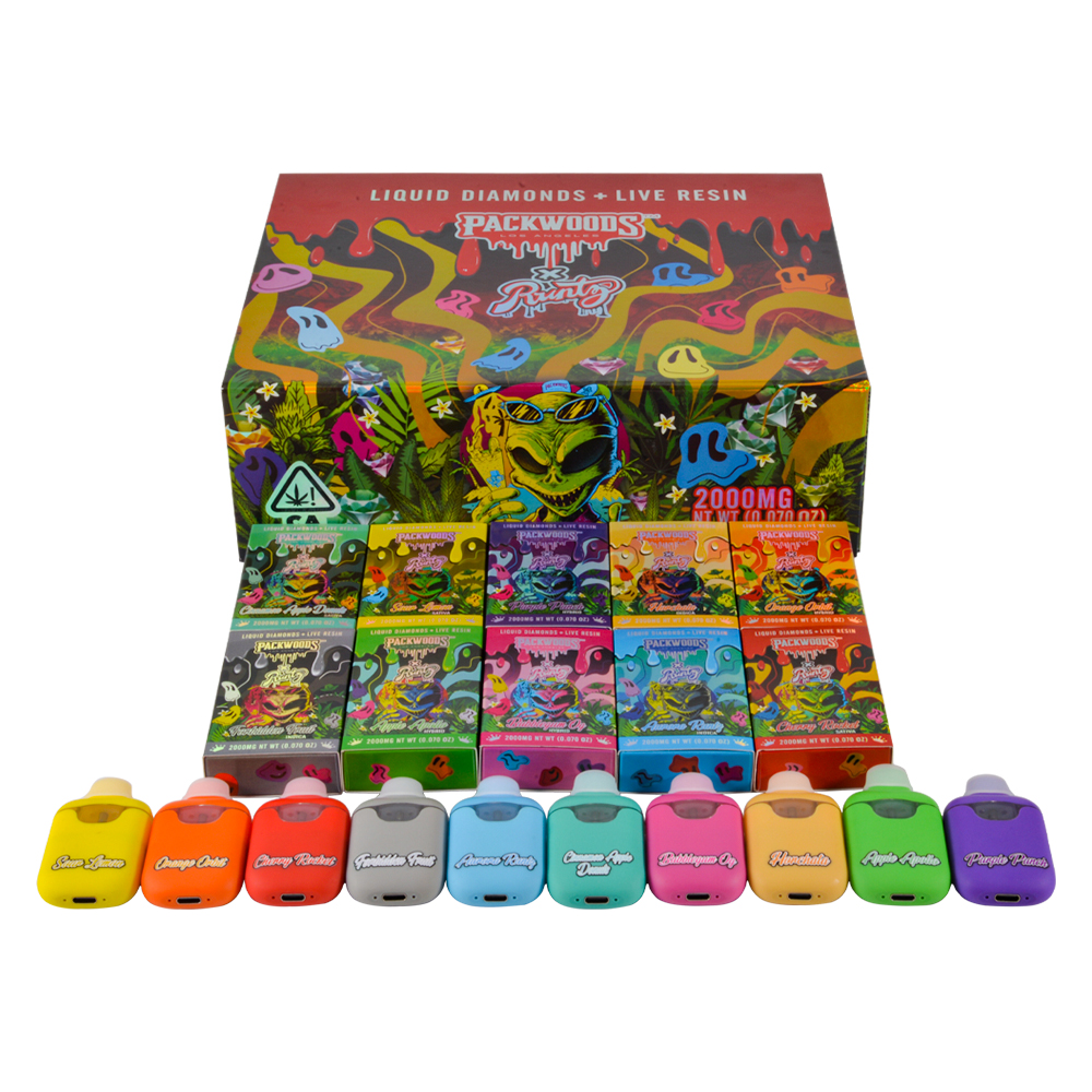 packwoods runtz 2g
Packwoods X Runtz 2g Vape Disposable Wholesale Type C Charger Empty Pods