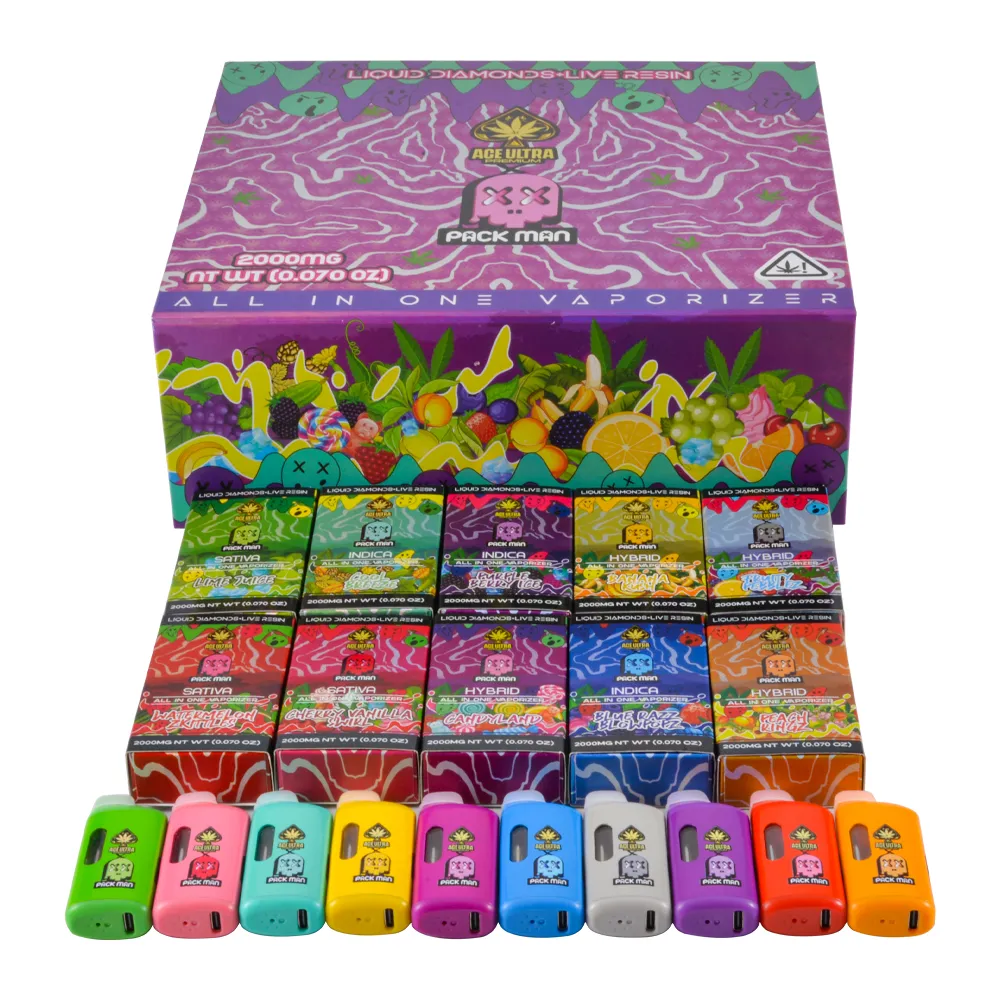 ACE Ultra X Packman 2g Disposable Vape Digital Screen Vaporizer Wholesale