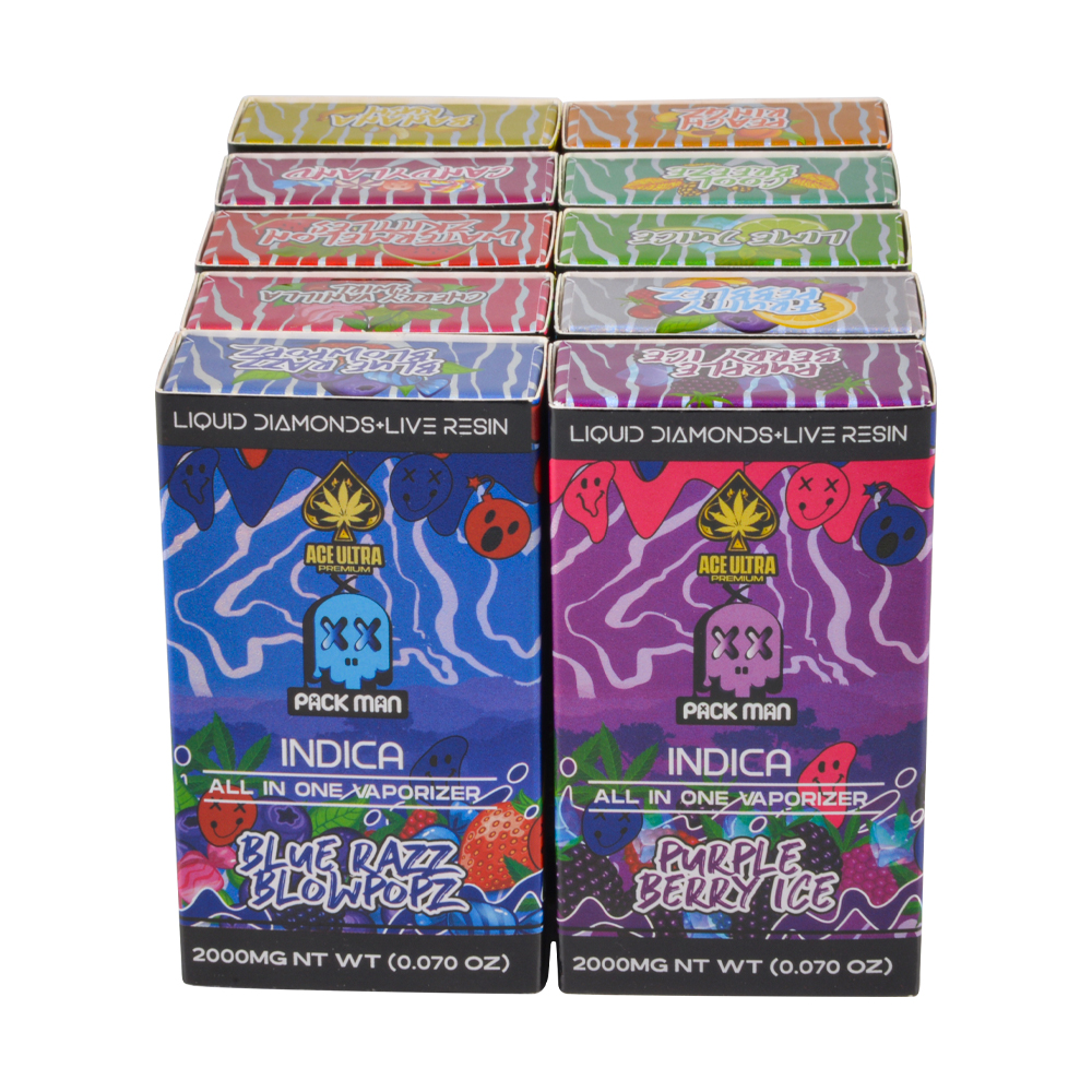 USA warehouse ACE X Packman Disposable Vape 2g Empty Device Pods For Sale