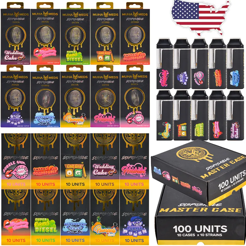 USA Warehouse Muha Meds 2g Disposable Vape 2025 Edition 