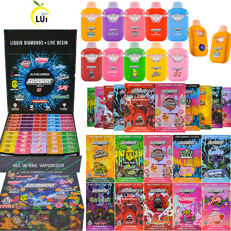 Sluggers Hit X Packwoods Disposable Vape 2g Joint Brands With 10 Vaporizers Empty Dispo